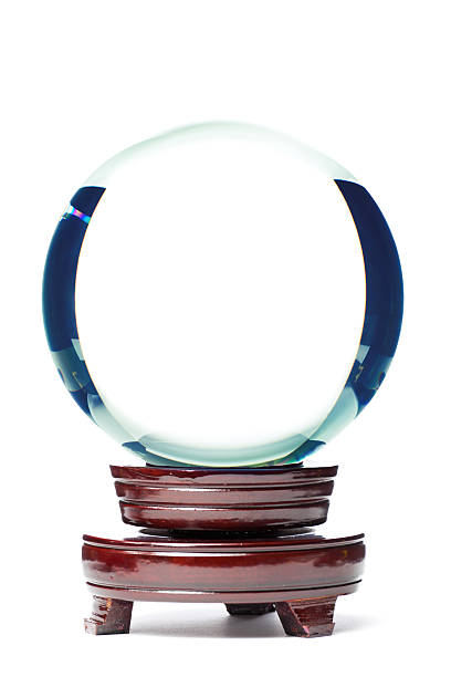 Subject: Close-up of a fortune teller's crystal ball for predicting the future events.