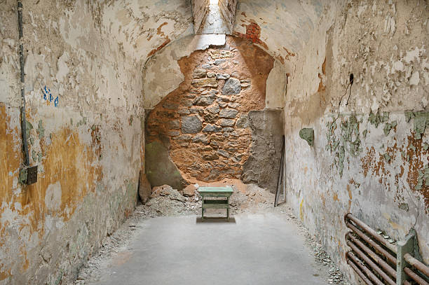 istock Chair in Solitary Prison Cell 174994557