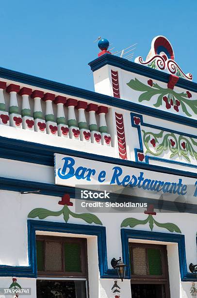 Closeup Of Bar And Restaurant In Colonial Architecture Florianopolis Brazil Stock Photo - Download Image Now