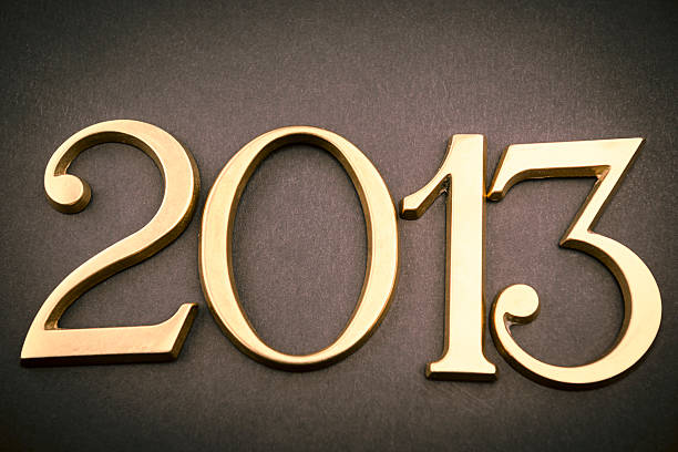 istock Gold 2013 New year text on dark background 174994759