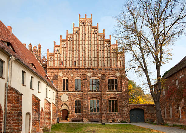 zinna 아베이, 독일. - brick building exterior monch monastery 뉴스 사진 이미지