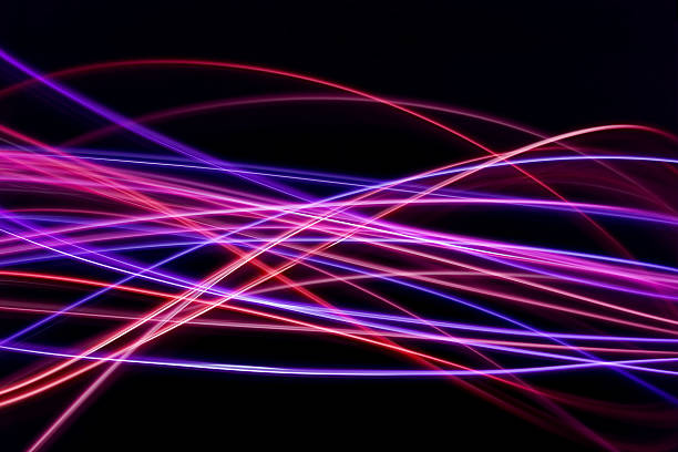 leichte wege - blurred motion abstract electricity power line stock-fotos und bilder