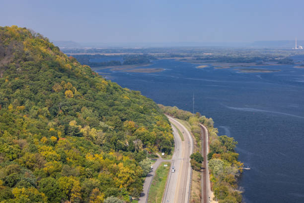 istock Mississippi River Scenic Autumn Landscape 1749952488