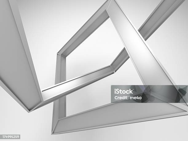 3d Abstract Architecture Background Stock Photo - Download Image Now - Illusion, Abstract, Aluminum