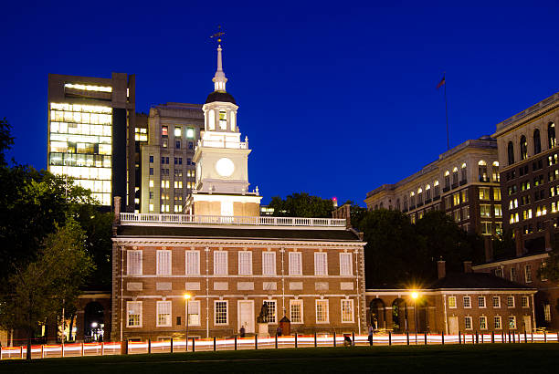 istock Independence Hall in Philadelphia, PA at night 174995464