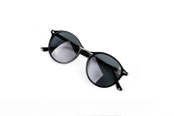 istock Stylish black sunglasses isolated on white background. 1749954686