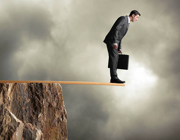 istock Businessman Walking the Plank 174996100
