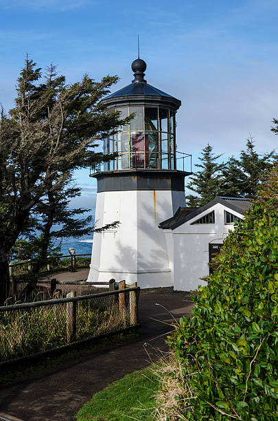 Cape Lookout Lighthouse On Oregon Coast Stock Photo - Download Image 
