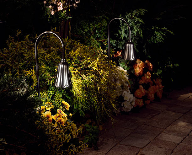 Barbecue grill and decoration for garden party at backyard