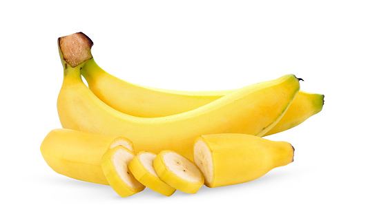 bananas isolated on white background