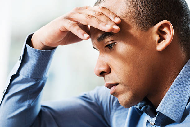 istock Worried African-American businessman. 174996906
