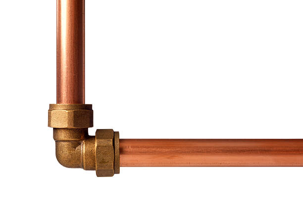 Plumbing compression  joint stock photo
