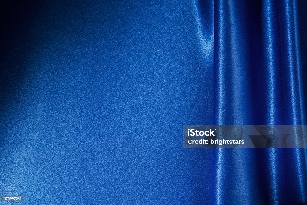 Blue satin  Backdrop - Artificial Scene Stock Photo