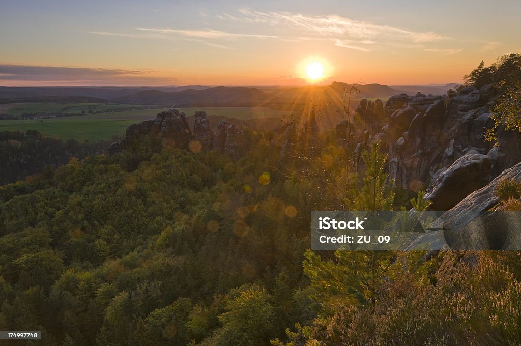 Sächsische Schweiz - Lizenzfrei Elbsandsteingebirge Stock-Foto