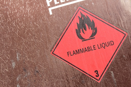 pictogram for chemical hazard - flammable liquid