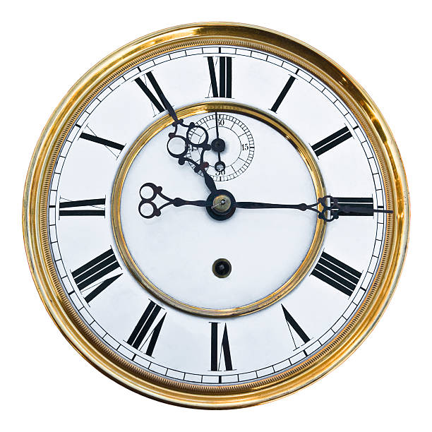 istock Golden clock with Roman numerals 174998208
