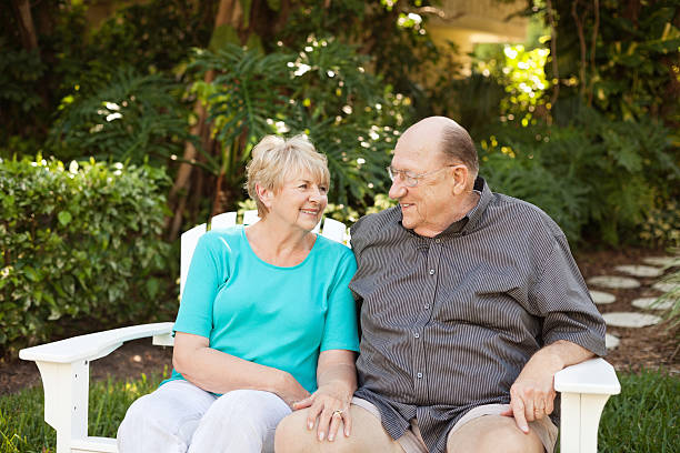 istock Senior Couple Looking At Each Other 174999025