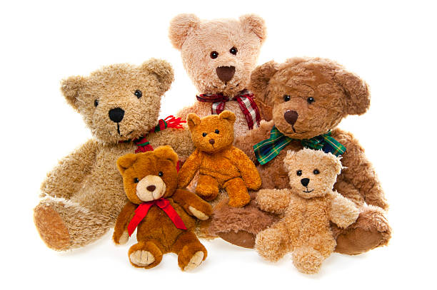 istock Teddy Bear Family Isolated on White 174999282