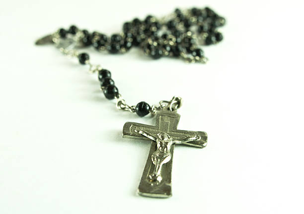 istock Antique Rosary With Silver Crucifix 175000209