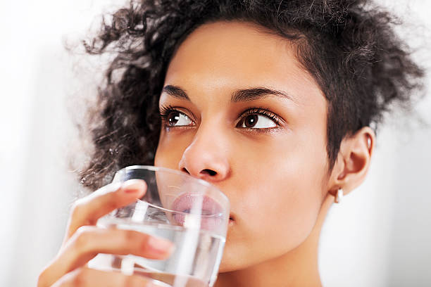 istock Beautiful woman drinking water. 175000666