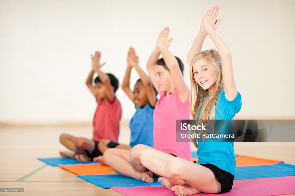 Crianças de ioga - Foto de stock de Yoga royalty-free