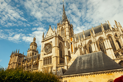 Cathedral Notre Dame d’Evreux, in the town of Evreux, west of Paris, France.