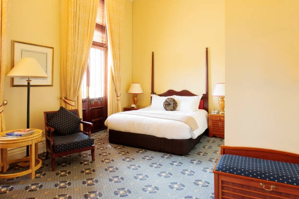 istock An elegant bedroom in a luxury motel 175003594