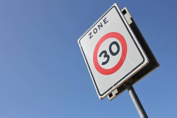 istock Dutch road sign: start of a 30 km/h zone 1750044261