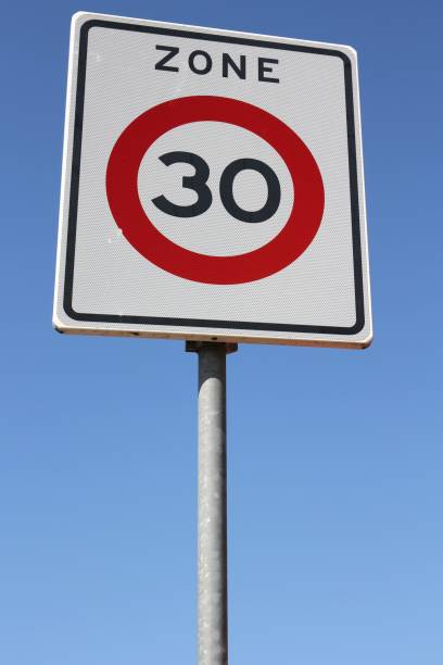 istock Dutch road sign: start of a 30 km/h zone 1750044263