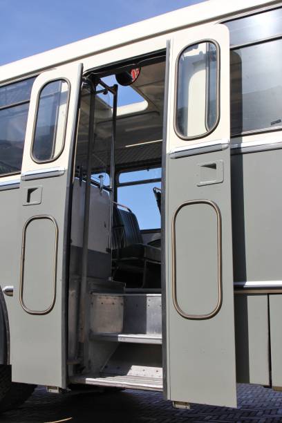 istock doors of a classic public service vehicle 1750046407