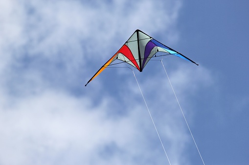 sport kite against blue sky