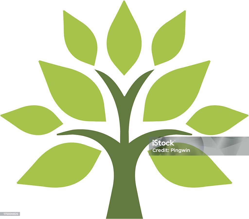 Simple tree Simple green tree  Tree stock vector