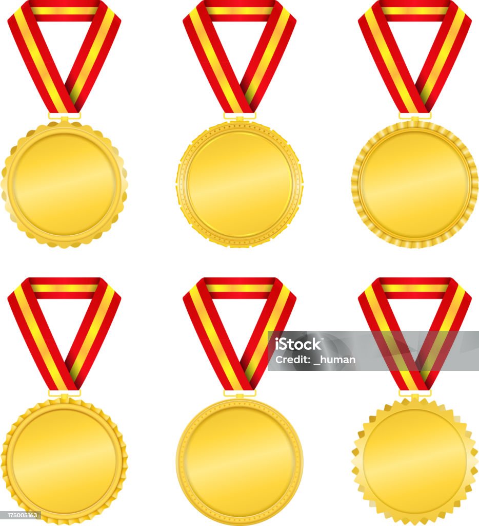 Medale - Grafika wektorowa royalty-free (Błyszczący)