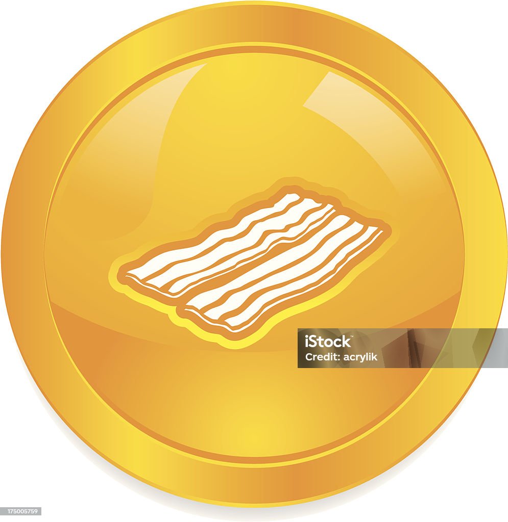 Bacon Button Bacon Button Stock Illustration - Download Image Now - Animal, Bacon ...