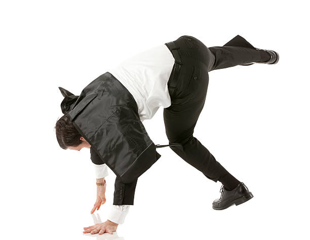 istock Businessman performing cartwheel 175006354