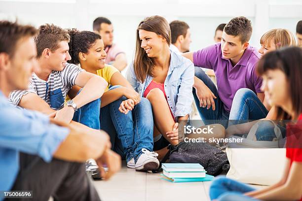 Students Communicating Stock Photo - Download Image Now - Adolescence, Adult, African Ethnicity