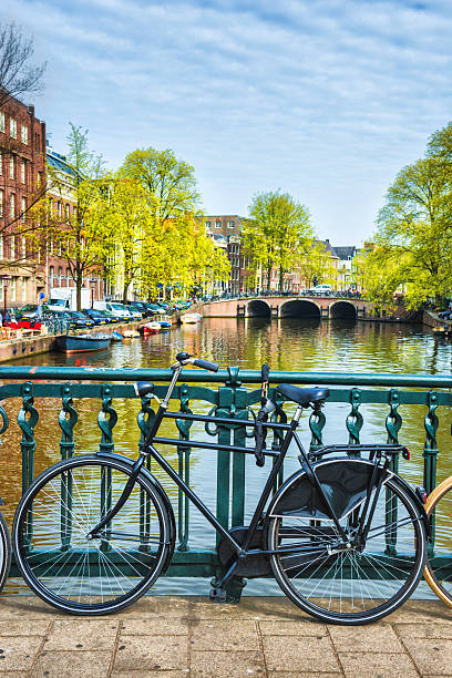 istock Bridge with Bicycle and Water Channel in Amsterdam 175007881