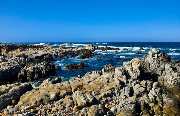 istock Rocky coastline, Pacific Grove, California. 1750114356