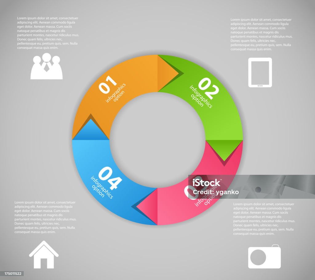 Infographic business template vector illustration Infographic business template vector illustration. EPS10. Contains transparent objects used for shadows drawing, glare and background. Background to give the gloss. Business stock vector