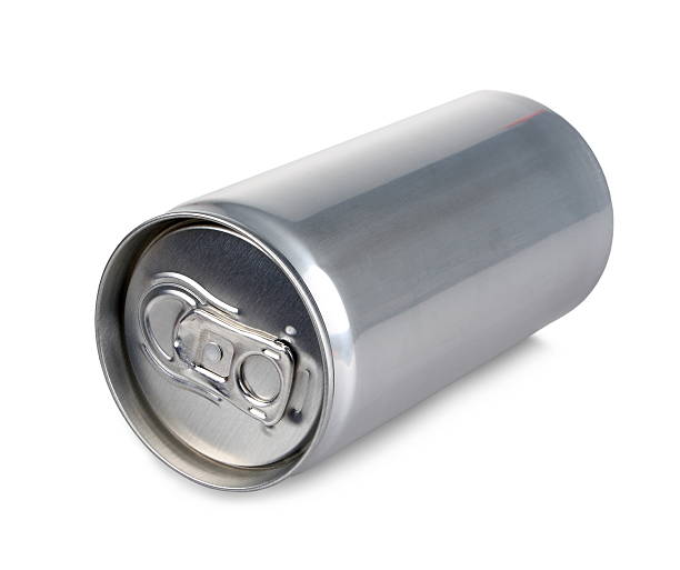 Aluminum can of 200 ml prosecco, isolated and blank