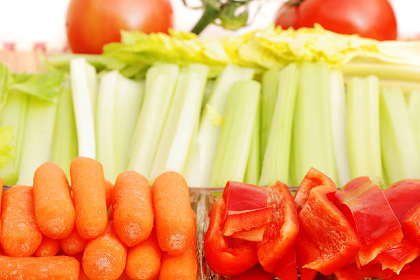 istock Plate of raw veggies 175015665