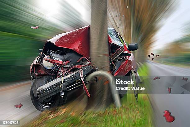 Car Crash Stock Photo - Download Image Now - Car Accident, Crash, Misfortune