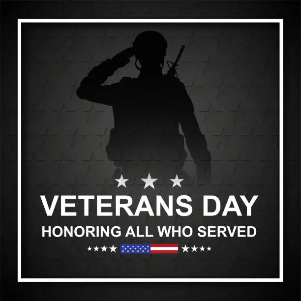 Vector illustration of Veterans Day Background