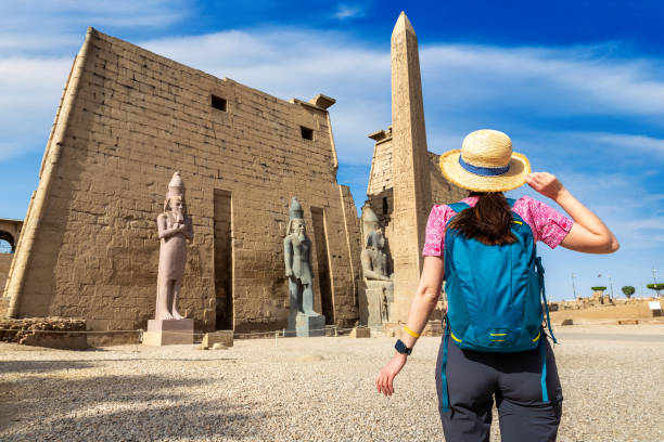 istock Woman at Luxor Temple in Egypt 1750196922