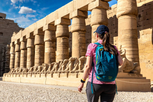 istock Woman at Karnak temple in Luxor, Egypt 1750198616