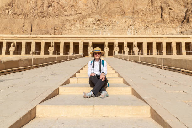istock Woman at Hatshepsut Temple 1750199151
