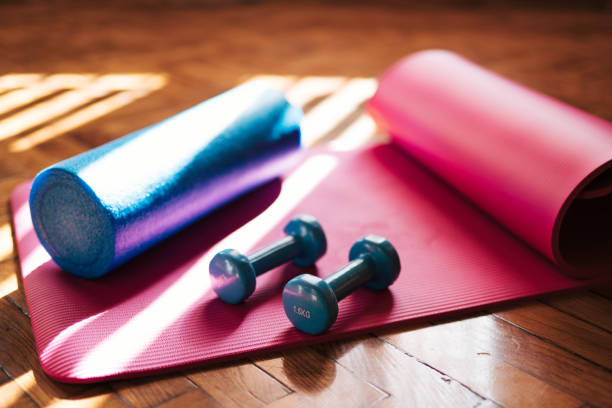 istock Fitness exercise equipment 1750205073