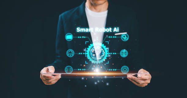 istock Businessman use sorftware technology Ai for business, smart robot automation system, data analysis, Ai chat and command prompt to generate futuristic innovation. Artificial Intelligence development 1750209007