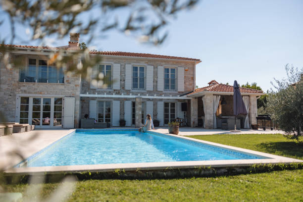 istock Beautiful Istrian Villa With A Pool On A Sunny Summer Day 1750210476