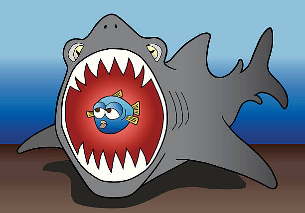 Shark Eating Fish Illustrations, Royalty-Free Vector Graphics & Clip Art -  iStock